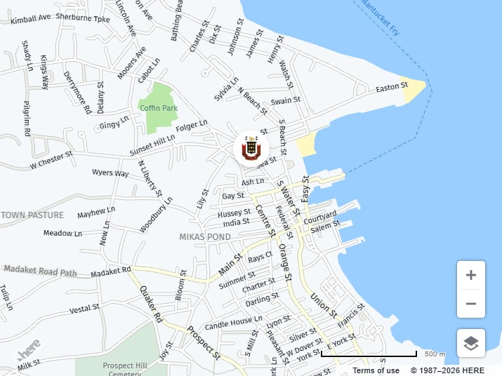 Jared Coffin House Map
